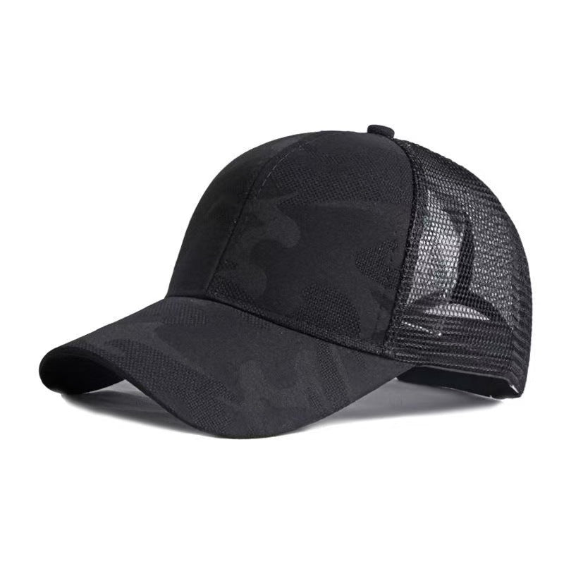 Ponytail Mesh Back Trucker Hat for Women customization preview