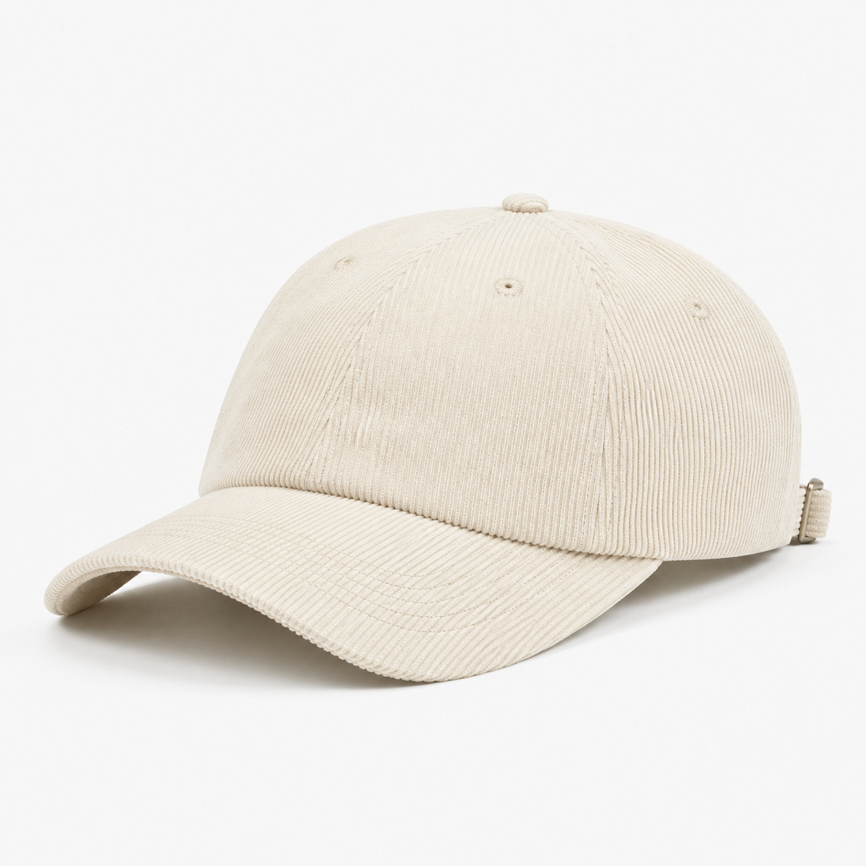 Cream Corduroy Dad Hat customization preview