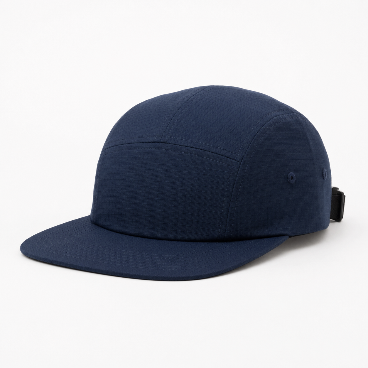 Navy Ripstop 5-Panel Hat customization preview