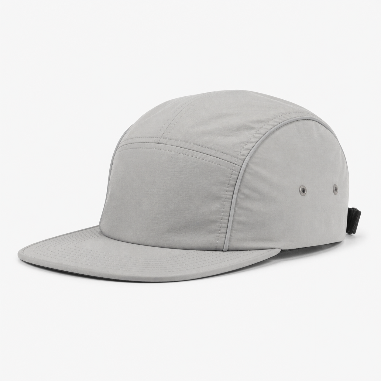 Gray Reflective 5-Panel Hat customization preview