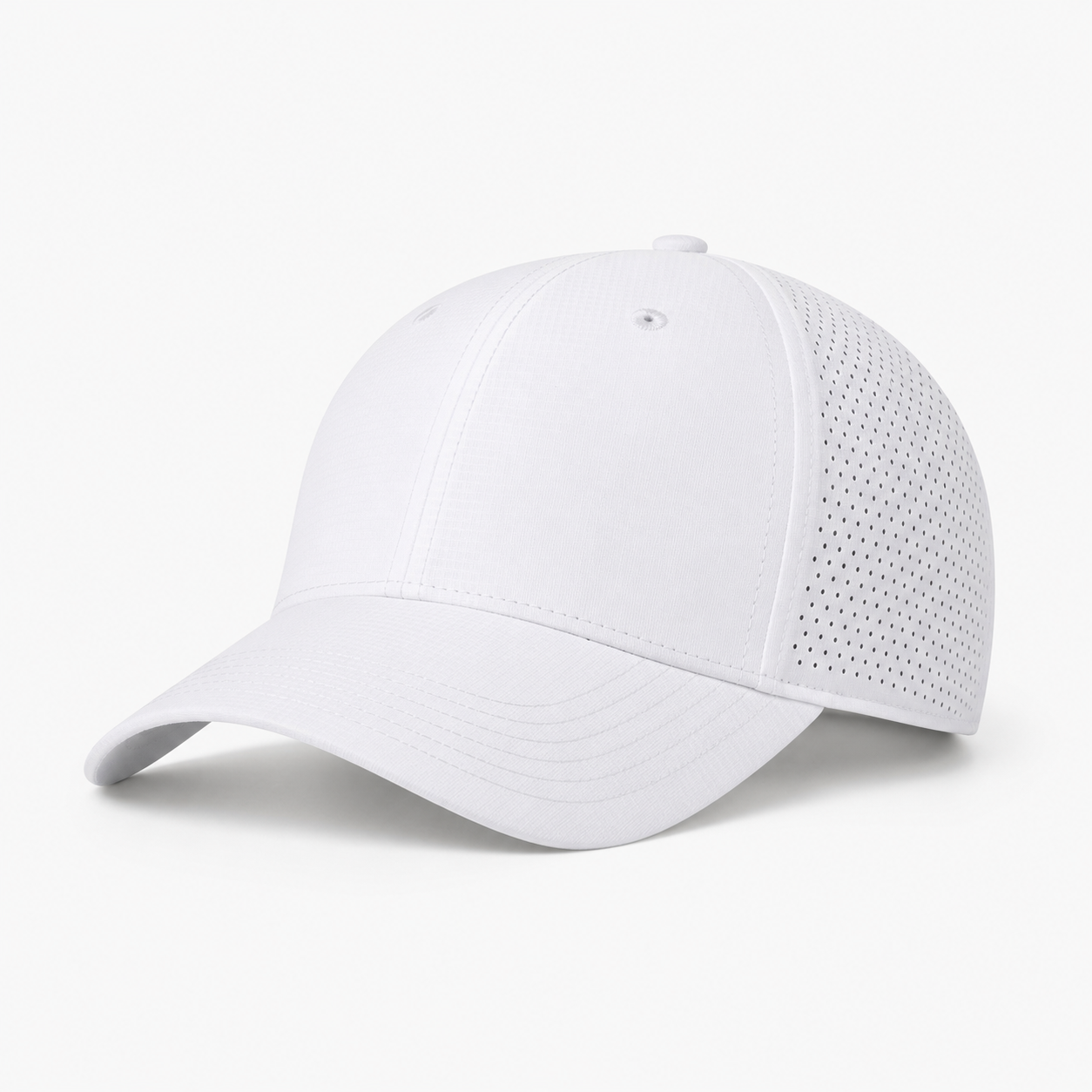 White Golf Performance Hat customization preview