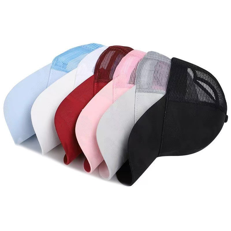 Ponytail Mesh Back Trucker Hat for Women