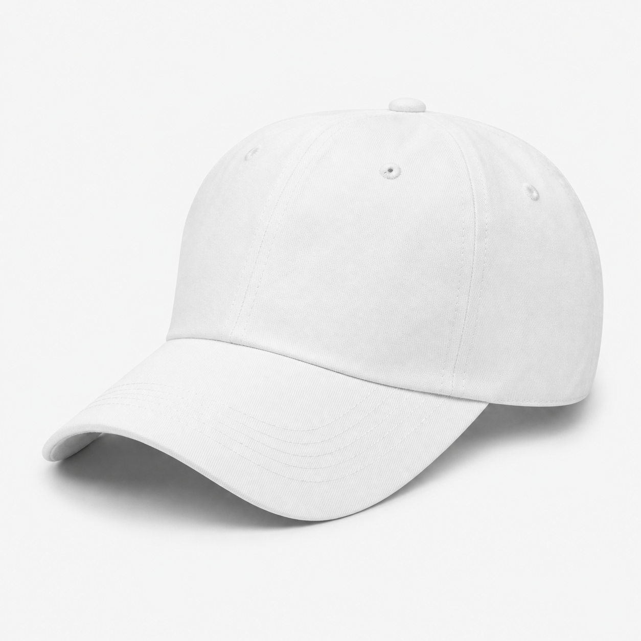 White Classic Baseball Cap customization preview