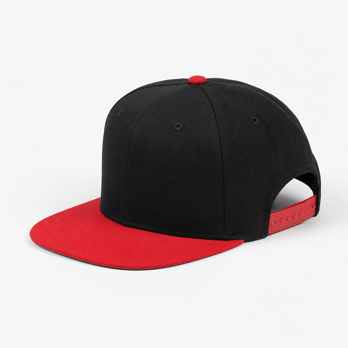 Black Red Snapback Hat customization preview