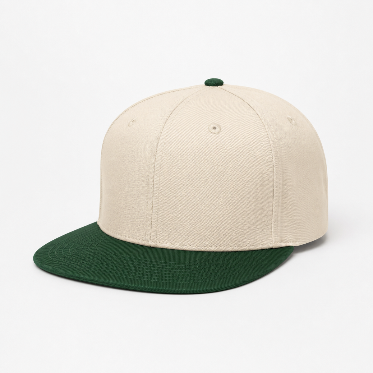 Cream Green Snapback Hat customization preview