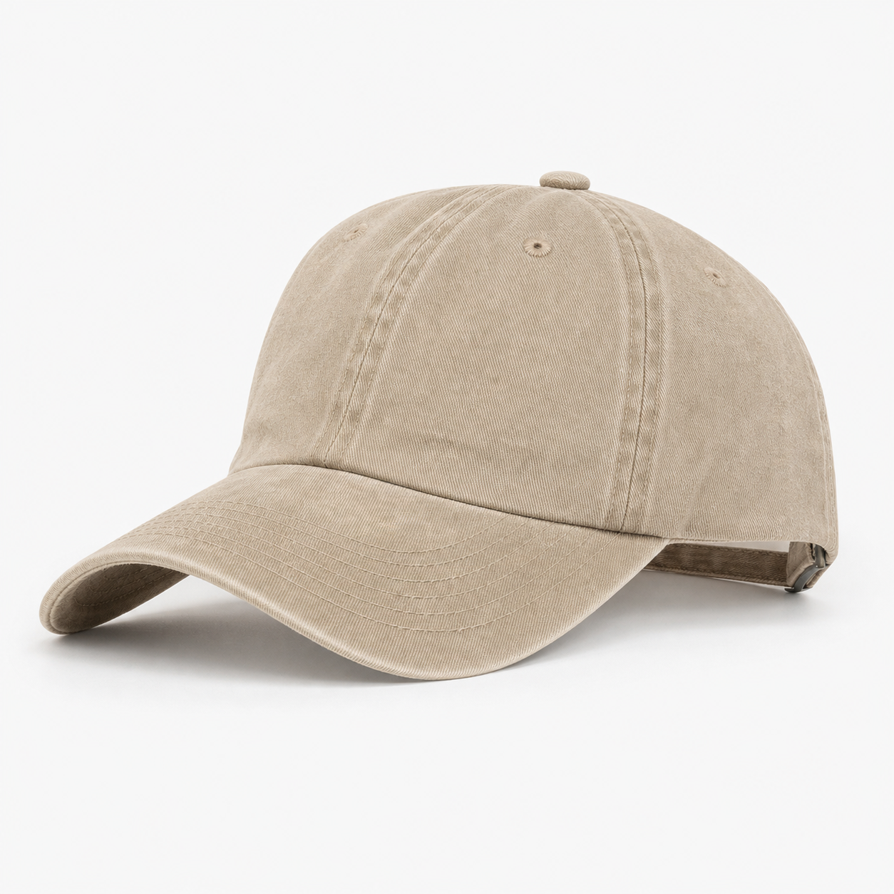 Stone Beige Dad Hat customization preview