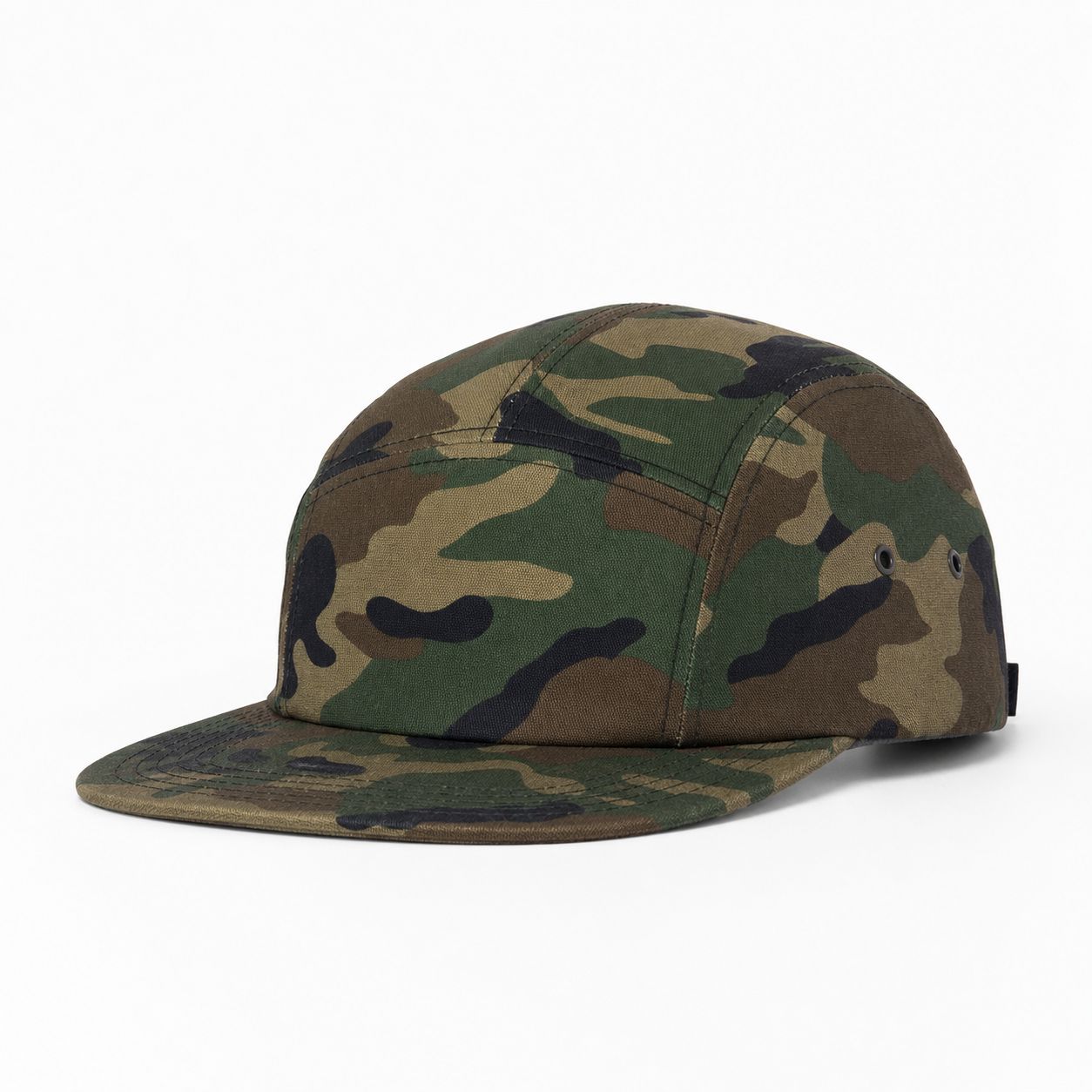 Custom Camo 5-Panel Hat front view