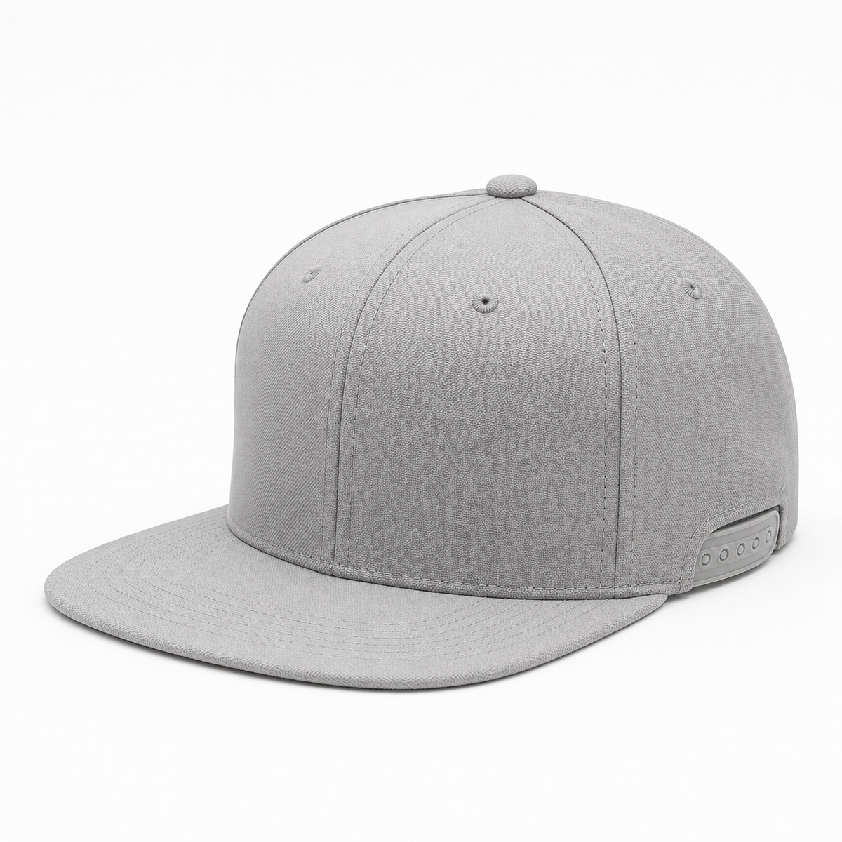 Gray Technical Snapback Hat customization preview