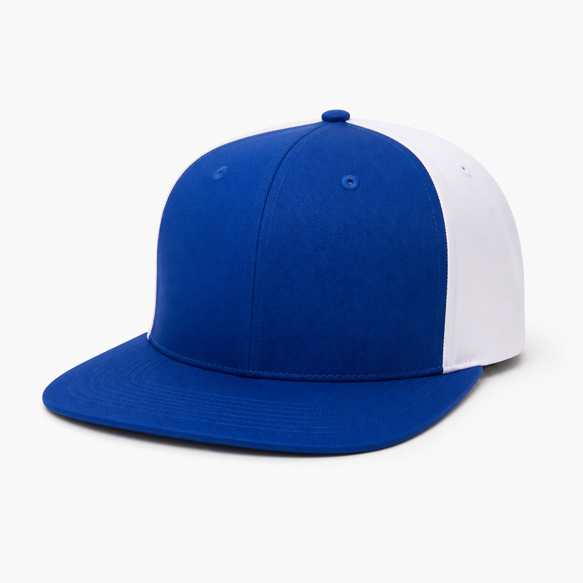 Royal White Snapback Hat customization preview