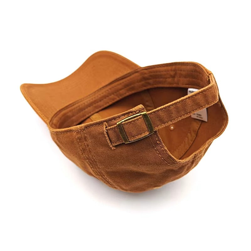 Custom washed cotton dad hat detail 02
