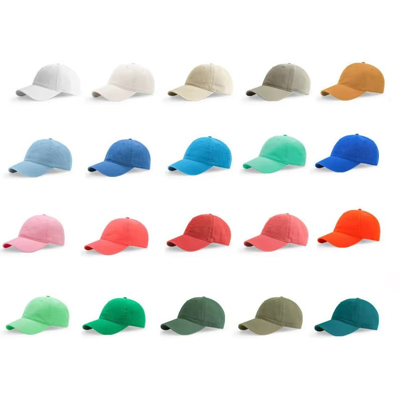 Custom washed cotton dad hat detail 04