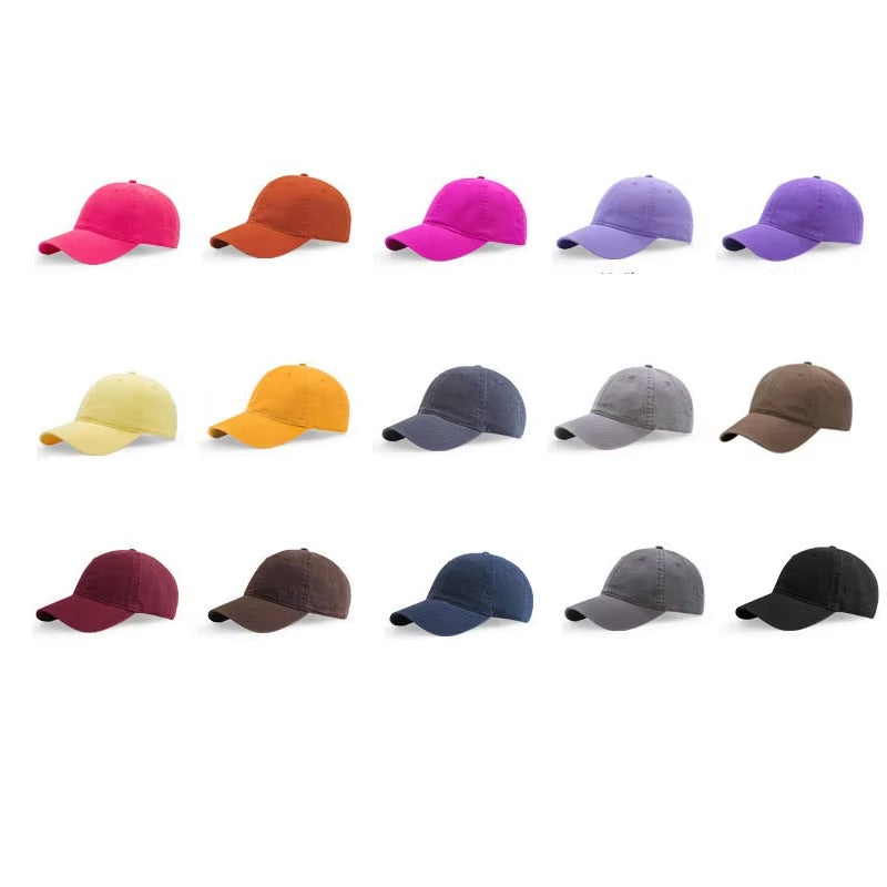 Custom washed cotton dad hat detail 05
